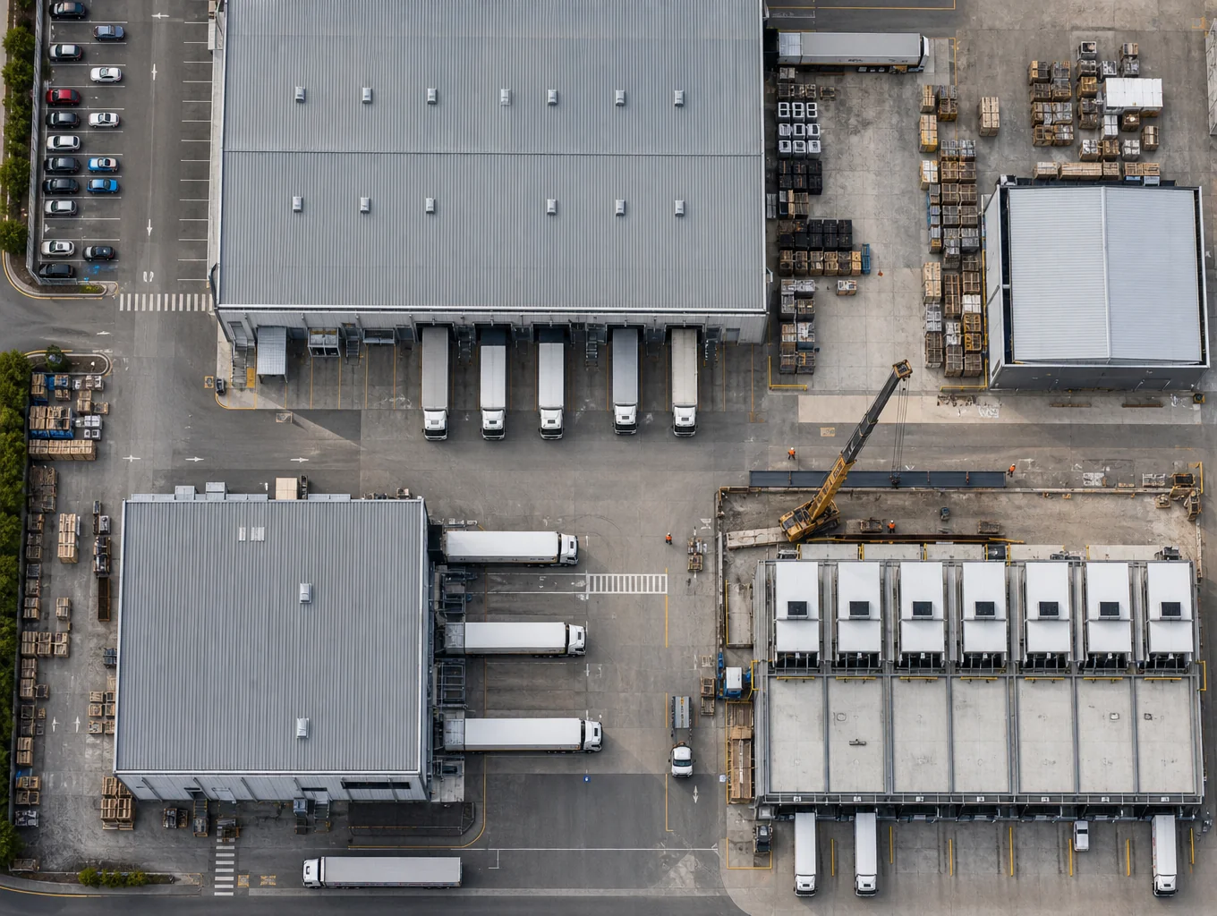 Industrial distribution logistics warehouse